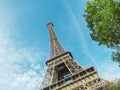 The Eiffel Tower in Paris. Royalty Free Stock Photo