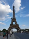 Eiffel Tower - Paris Sky Blue Road Royalty Free Stock Photo