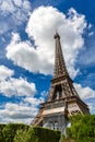 Eiffel Tower in Paris in a summer day, France Royalty Free Stock Photo