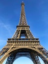 Eiffel Tower in Paris on a sunny summer day