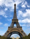 Eiffel Tower in Paris on a sunny summer day