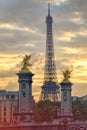 Eiffel Tower in Paris Royalty Free Stock Photo