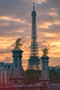 Eiffel Tower in Paris Royalty Free Stock Photo