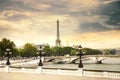 The Eiffel Tower. Royalty Free Stock Photo