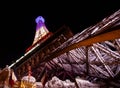 Eiffel Tower replica in Las Vegas from below Royalty Free Stock Photo