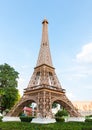 Eiffel tower replica in mini siam Royalty Free Stock Photo