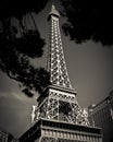 Eiffel Tower replica at Paris Hotel and Casino Royalty Free Stock Photo
