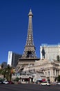 Eiffel Tower replica at the Paris Hotel and Casino in Las Vegas Royalty Free Stock Photo