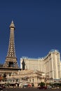Eiffel Tower replica at the Paris Hotel and Casino in Las Vegas Royalty Free Stock Photo