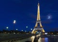 Eiffel Tower and River Seine Royalty Free Stock Photo