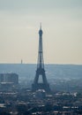 the Eiffel Tower from the Sacre Coeur de Paris Royalty Free Stock Photo