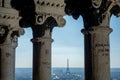 the Eiffel Tower from the Sacre Coeur de Paris Royalty Free Stock Photo