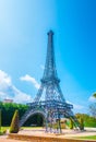 Eiffel Tower sculpture in Filiatra village, Peloponnese, Messenia. Royalty Free Stock Photo