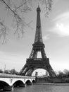 Eiffel Tower with Seine River, Paris, France