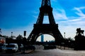 Eiffel Tower silhouette and the rooftops of Paris (Paris,France) Royalty Free Stock Photo