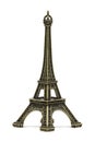 Eiffel tower souvenir, on white Royalty Free Stock Photo