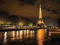 Eiffel Tower Sparkling Under Parisian Sky