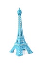 Eiffel tower statue isolated on white background Royalty Free Stock Photo