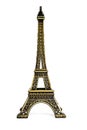 Eiffel Tower Statue, isolated on a white background Royalty Free Stock Photo