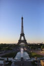 Eiffel Tower summer Paris sunrise