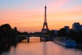Eiffel tower sunrise, paris