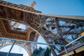 Eiffel Tower Sunset Bottom View