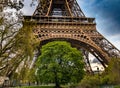 The Eiffel Tower at sunset - Paris Royalty Free Stock Photo