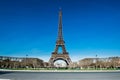 Eiffel tower in tourist off season Royalty Free Stock Photo