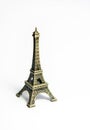 Eiffel Tower toy isolated on white background Royalty Free Stock Photo