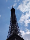The Eiffel tower - Traveling in Paris on hollidays Royalty Free Stock Photo