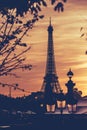 Eiffel Tower under Paris Sunset 2