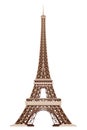 Eiffel Tower vector icon. World famous France tourist attraction symbol. International architectural monument isolated