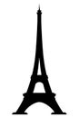 Eiffel Tower vector icon. World famous France tourist attraction symbol. International architectural monument isolated