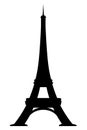 Eiffel Tower vector icon. World famous France tourist attraction symbol. International architectural monument isolated