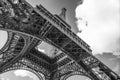 The Eiffel Tower, view from below, Paris France Royalty Free Stock Photo