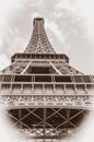 Eiffel Tower vintage photo.