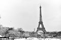 Eiffel tower with white mantle I