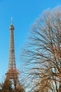 Eiffel Tower in winter