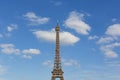 The Eiffel Tower, a wrought-iron lattice tower on the Champ de Mars in Paris, France Royalty Free Stock Photo