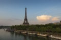 Eiffel Tower, a wrought-iron lattice tower on the Champ de Mars in Paris, France Royalty Free Stock Photo