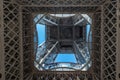 Eiffelturm in Paris in a special angle Royalty Free Stock Photo