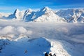 Eiger, Monch and Jungfrau, Swiss Alps Royalty Free Stock Photo