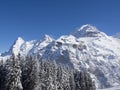 Eiger, Monch And Jungfrau in Winter Royalty Free Stock Photo