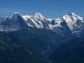 Eiger MÃÂ¶nch and Jungfrau Royalty Free Stock Photo