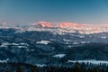 Eiger MÃÂ¶nch and Jungfrau at sunset Royalty Free Stock Photo