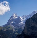 Eiger and MÃÂ¶nch Royalty Free Stock Photo