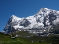 Eiger north face and Moench north face Royalty Free Stock Photo