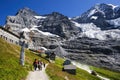 Eigergletscher railway station , Jungfrau Railway in Switzerland Royalty Free Stock Photo