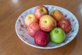 Eight of apple on a beautiful plate Royalty Free Stock Photo