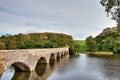 Eight Arch Bridge over Lily Ponds, Bosherston. Royalty Free Stock Photo